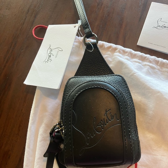 Christian Louboutin Handbags - Christian Louboutin Black Leather Mini Backpack NWT